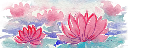Painting of lotus flower